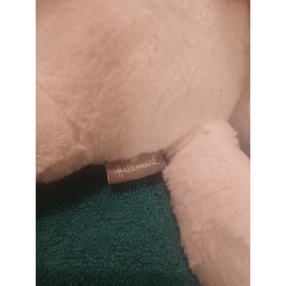 Hallmark Cards White Bunny Rabbit Plush Stuffed Animal Toy Easter  9" MJE5192 - Picture 3 of 3